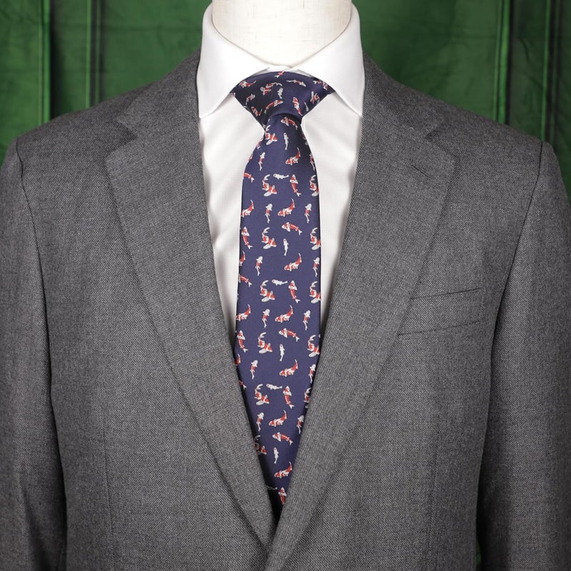 MENDEPOT Animal Pattern Necktie With Gift Box Sea Animal Pattern Tie Father's Day Birthday Gift Tie - Image 2